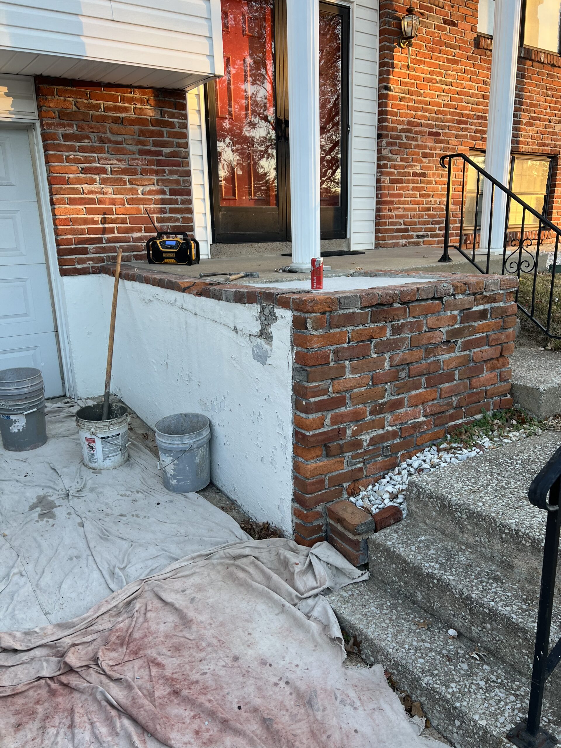 Before masonry repair